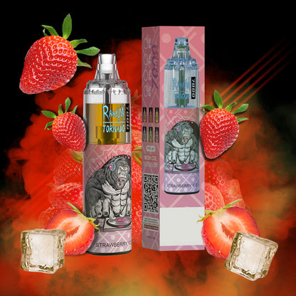 RandM Tornado 7000 Puffs Disposable Vape—STRAWBERRY ICE🍓🧊