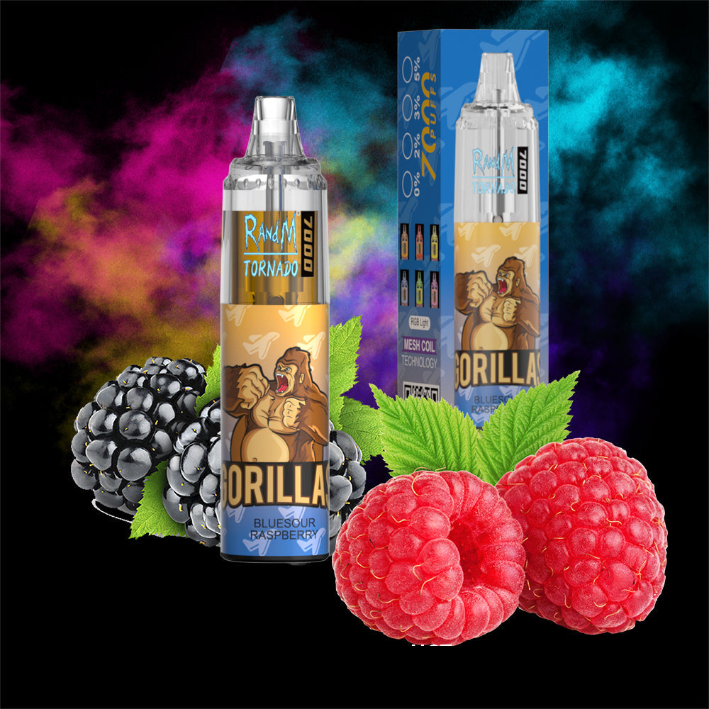 RandM Tornado 7000 Puffs Disposable Vape—Bluesour raspberry