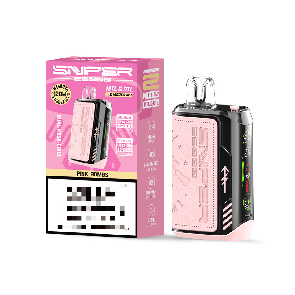 VAPMOD SNIPER 25000 Puffs vapmod uwake 30000 Disposable Vape 8_PINK-BOMBS