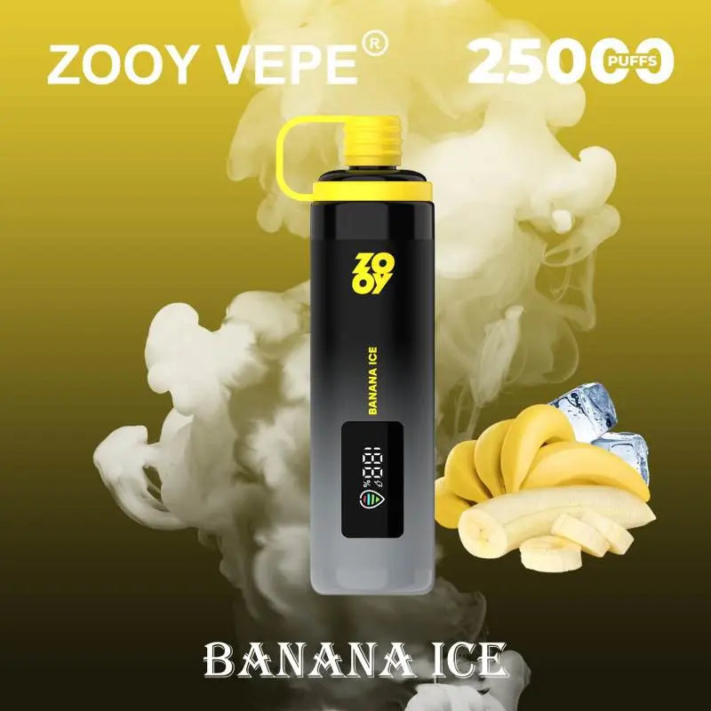 ZOOY VAPE SHISHA 25000 Puffs zooy vape eu warehouse25k Disposable Vape  BANANA-ICE_e9750f8b-a8d6-4ba0-b069-8bd51da7f08e