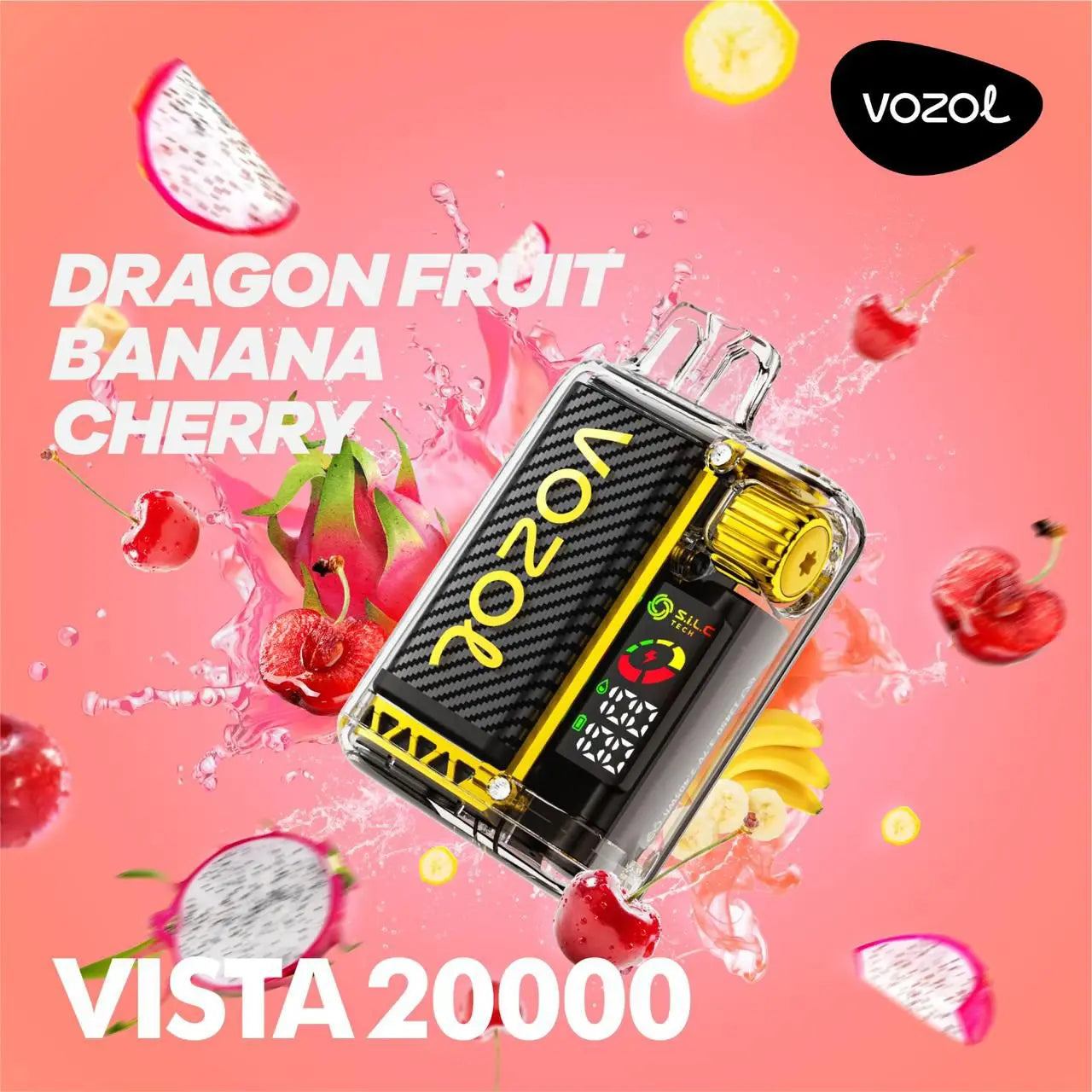 Vozol Vista 20000 2K Puffs Disposable Vape DRAGON-FRUIT-BANANA-CHERRY-vozol-vista-2000