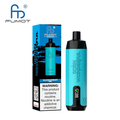 FUMOT RANDM SHISHA 10000 VAPE DEVICE WITH BATTERY AND EJUICE DISPLAY RandM Vape