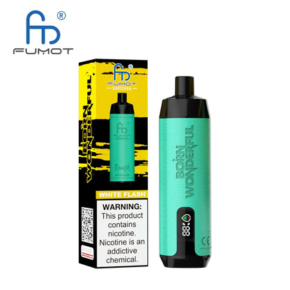 FUMOT RANDM SHISHA 10000 VAPE DEVICE WITH BATTERY AND EJUICE DISPLAY RandM Vape