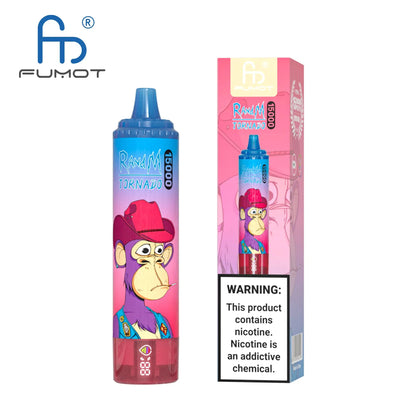 FUMOT RANDM TORNADO 15000 VAPE DEVICE WITH BATTERY AND EJUICE DISPLAY RandM Vape