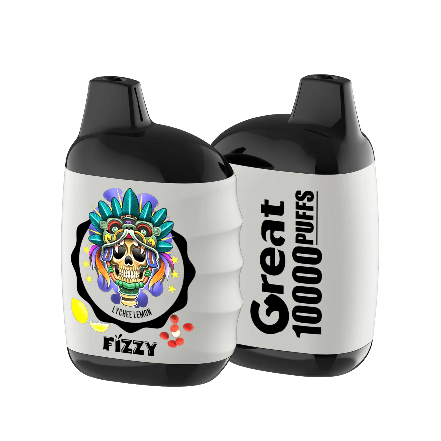 Fizzy GREAT 10000 Puffs Einweg-Vape 10 flavors   LYCHEE-LEMONpng