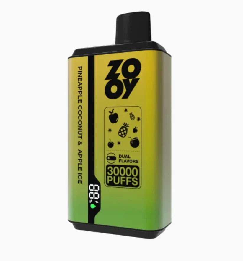 ZOOY VAPE Twins 30000 Puffs 30k vape Disposable Vape shisha PINEAPPLE-COCONUT-APPLE-ICE