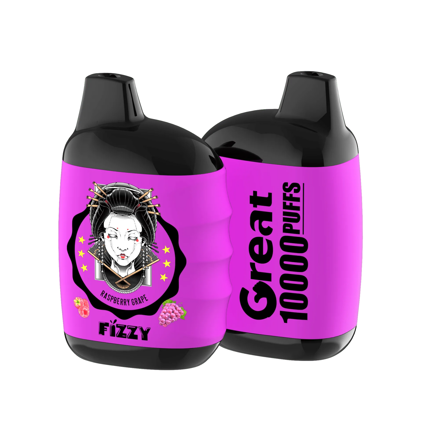 Fizzy GREAT 10000 Puffs Einweg-Vape 10 flavors  RASPBERRY-GRAPEpng