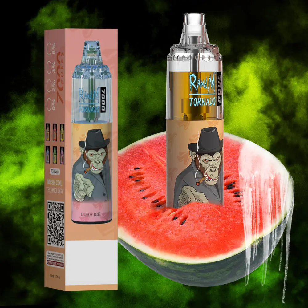 RandM Tornado 7000 Puffs Disposable Vape—LUSH ICE🍉 RandM Tornado Vapes