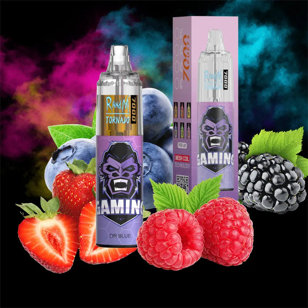 RandM Tornado 7000 Puffs Disposable Vape—Mr blue🫐⭐ RandM Tornado Vapes