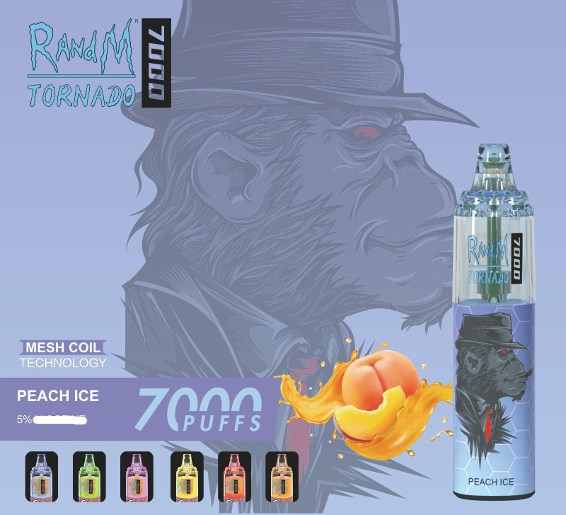 RANDM TORNADO 7000 AIRFLOW CONTROL VAPE-GERÄT 1 STK (50 Geschmacksrichtungen, kostenloser Versand)