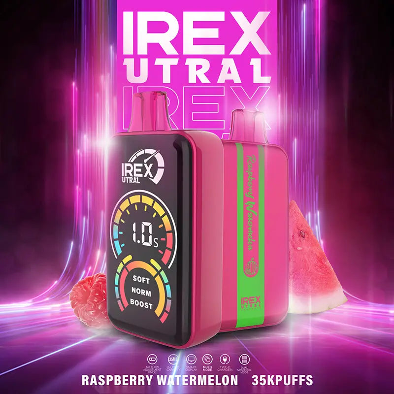 IREX URAL 35k puffs Disposable Vape 🧸 A variety of flavors Raspberry-Watermelon 