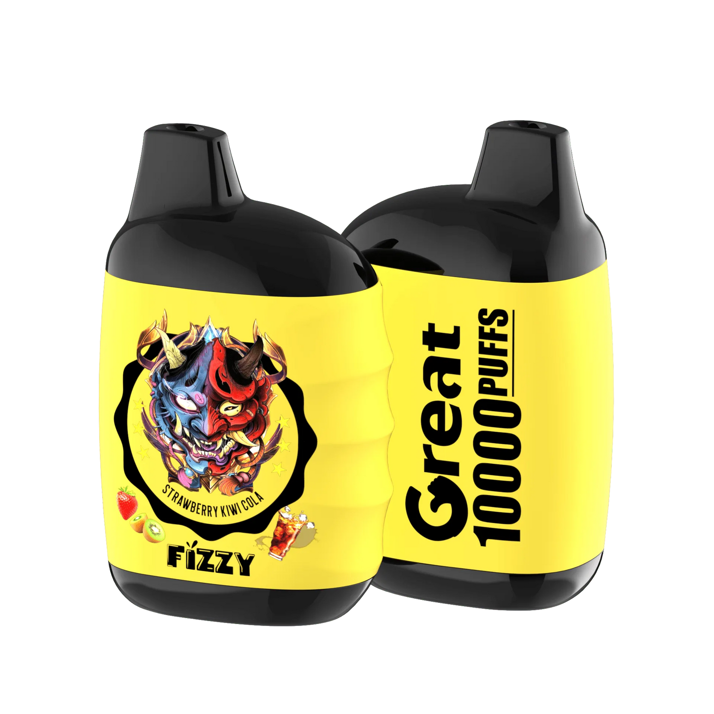 Fizzy GREAT 10000 Puffs Einweg-Vape 10 flavors   STRAWBERRY-KIWI-COLApng