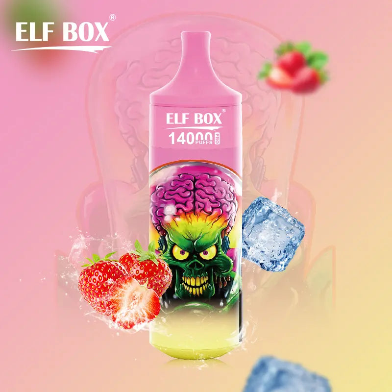 ELF BOX  RGB14000 pro Puffs Disposable Vape  Strawberry-Ice-2