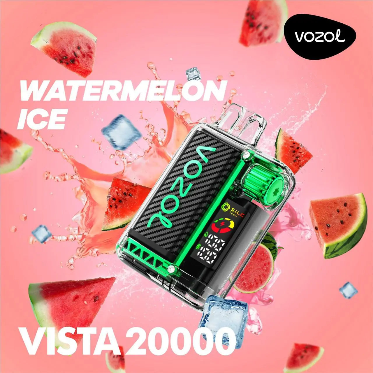 Vozol Vista 20000 2K Puffs Disposable Vape  WATERMELON-ICE-vozol-vista-20000