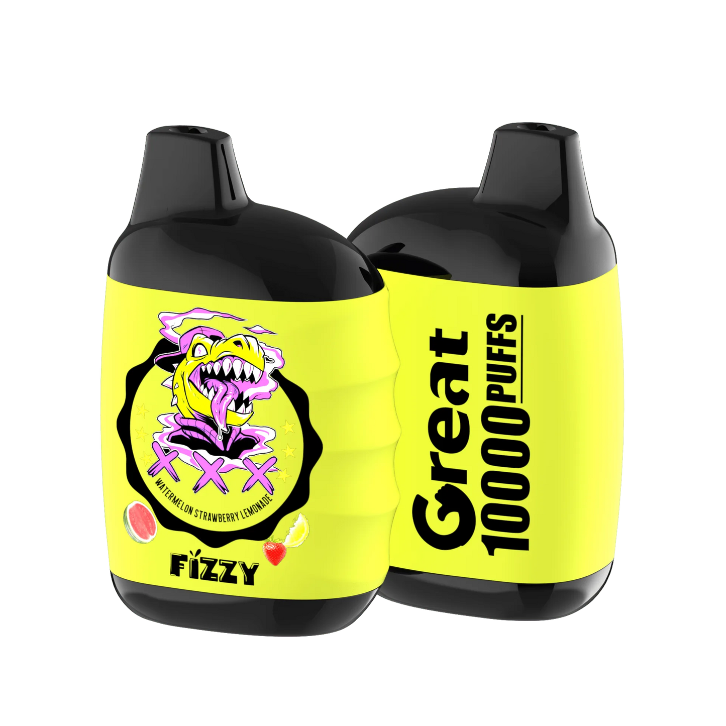 Fizzy GREAT 10000 Puffs Einweg-Vape 10 flavors  WATERMELON-STRAWBERRY-LEMONADEpng