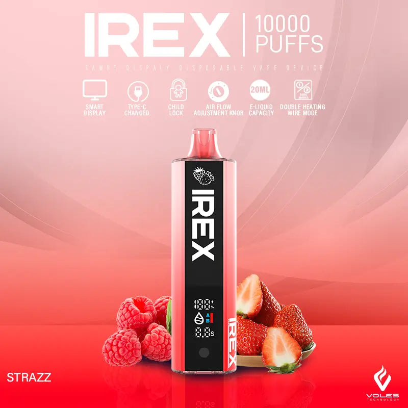 IREX 10000 PUFFS Disposable Vape 12 flavors to choose from strazz 