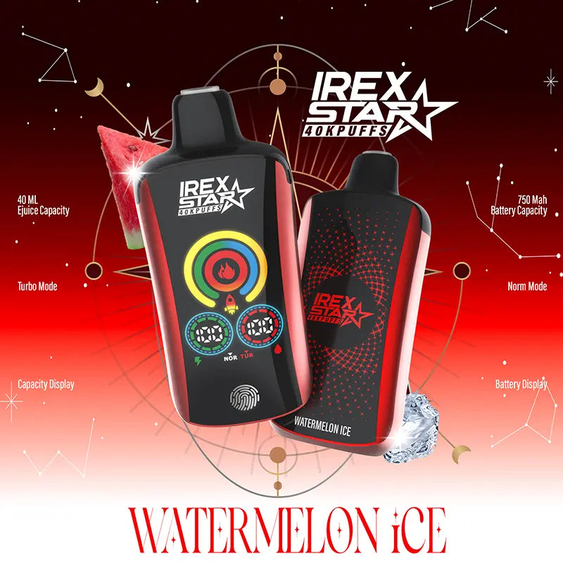 IREX star 40000 (40k ) Puffs Disposable Vape watermelon-ice-4